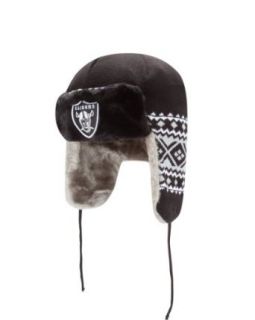 NFL Oakland Raiders Team Trapper Knit Cap : Sports Fan Baseball Caps : Clothing