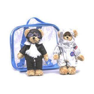 Pilot and Astronaut Plush Teddy Bear Friends: Toys & Games