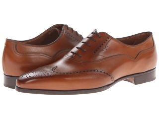Gravati Wingtip Oxford Mens Lace Up Wing Tip Shoes (Tan)