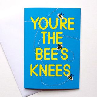 funny birthday card 'the bee's knees' by hello dodo