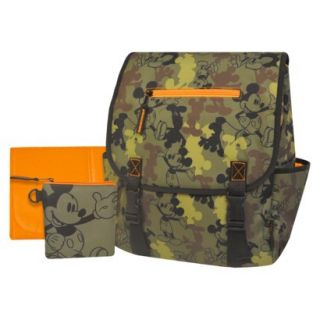 Disney Mickey Camo Diaper Bag Backpack   Green