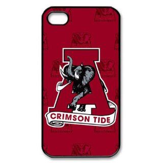 Lucky Grass   Football U UA BAMA Alabama Crimson Tide Pattern Iphone 4 & 4s Case Cover , Hard Shell Protector Back Cover Case for Iphone Apple 4 4s + with Free Gift: Cell Phones & Accessories