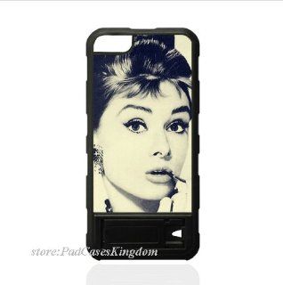 iPhone 5/5s Stand hard back case with Audrey Hepburn theme designed by padcaseskingdom: Cell Phones & Accessories