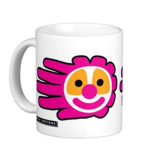 Pink Hair Clown Face Hand Mug