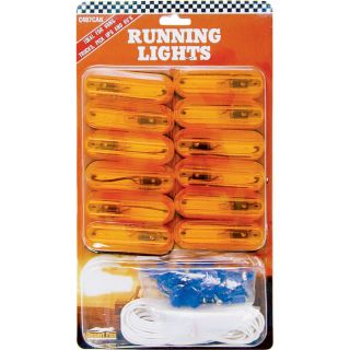 Amber Clearance Lights — 12-Pc. Set  Trailer Light Kits