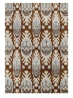 Shop Alliyah Rugs New Zealand Wool Rug, Brown/Beige/Blue Multi, 5' x 8' at the  Home Dcor Store