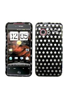 HTC Droid Incredible Cell Phone Polka Dots Protective Case Faceplate Cover Cell Phones & Accessories