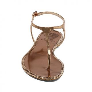 Vince Camuto "Adrelin" Patent Whipstitch Trim Flat Thong Sandal