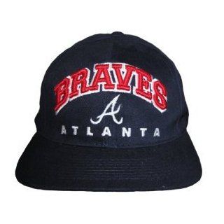 Atlanta Braves MLB SuperSport Snapback Hat Cap   Navy : Sports Fan Baseball Caps : Sports & Outdoors