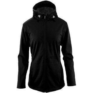 White Sierra Women's Full Moon Hooded Softshell Jacket (Black, Medium) Sports & Outdoors