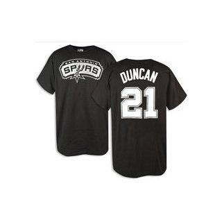 San Antonio Spurs #21 Duncan Name and Number T Shirt (Adult X Large) : Sports Related Merchandise : Sports & Outdoors