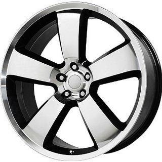 Wheel Replicas V1150 Dodge SRT Machined Face and Lip/Black Window (20x9"/5x115mm): Automotive