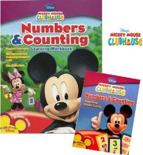 Mickey Mouse Clubhouse Numbers and Counting Workbook & Flash Cards Set Toys & Games
