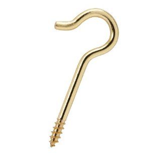 Crown Bolt 62579 Number 12 Solid Brass Ceiling Hook, Gold, 6 Pack: Home Improvement