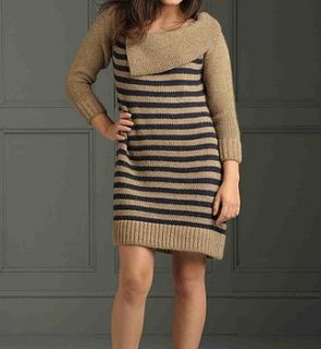 bigbury stripe jumper dress by blankit