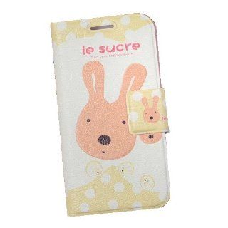 JBG Yellow S4 IV i9500 New Cartoon Cute Rabbit Pattern Flip Wallet Leather Stand Case With Card Slot Protector Cover For Samsung Galaxy S4 IV i9500: Cell Phones & Accessories