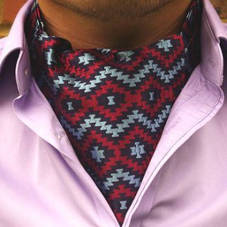 anoki woven silk cravat by cravat club