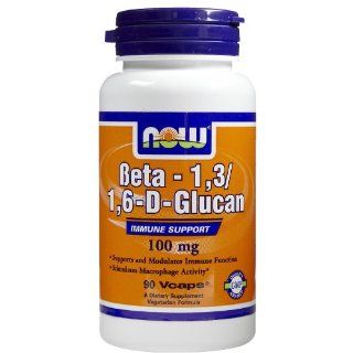 NOW Beta 1,3/1,6 D Glucan   90 Vcaps: Health & Personal Care