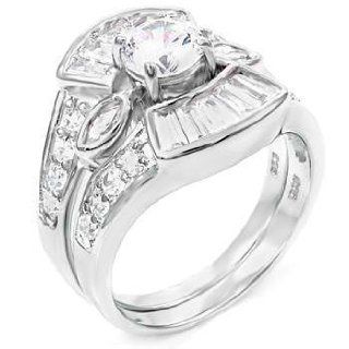Legendary Sterling Silver Wedding Ring Set Jewelry