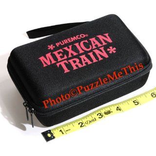 Mexican Train Double 12 Dominoes _ Travel Size _with Colored Numbers: Toys & Games