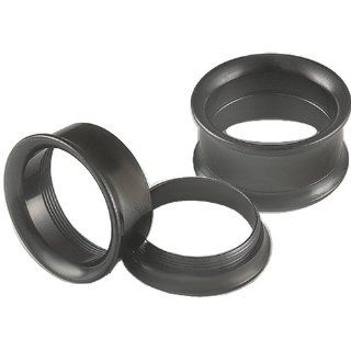9/16" inch (14mm)   Black PVD Coated 316L Surgical Stainless Steel Double Flared Flare Internally Threaded Tunnels Ear Large Gauge Plugs Earlets AFCO   Ear stretched Stretching Expanders Stretchers   Pierced Body Piercing Jewelry: Jewelry