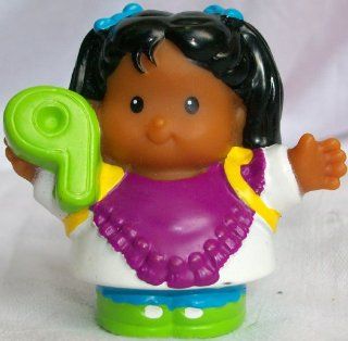 Fisher Price Little People School Girl 9 Number Hawaiian Girl Replacement Doll Toy Toys & Games