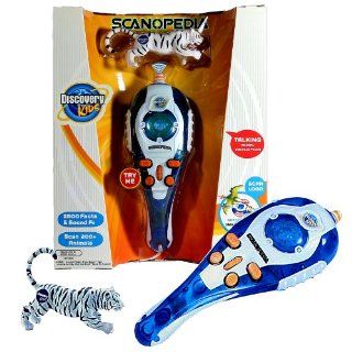 Jakks Pacific Year 2009 Discovery Kids Scanopedia Series Electronic Talking Animal Encyclopedia READER with 2500 Facts and Sound FX Plus "White Bengal Tiger" Smart Animal Figure and 1 Interactive Smart Map (Other Smart Animals Figure Sold Separat