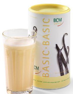BCM Basic Vanille 1 Dose  480 g (24 Portionen / hochwertiger Eiweishake / Ditshake / Verwendung als Ersatzmahlzeit / cremiger Vanille Geschmack mit echter Bourbon Vanille): Lebensmittel & Getrnke