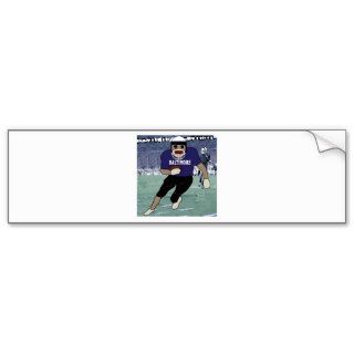 Sock Monkey Football Baltimore Bumper Stickers