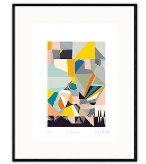 abstract art print by kitty mccall