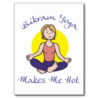 Funny Bikram Yoga Gift Post Cards