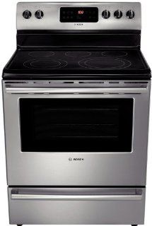 Bosch HES5053U 500 30" Stainless Steel Electric Smoothtop Range   Convection: Appliances