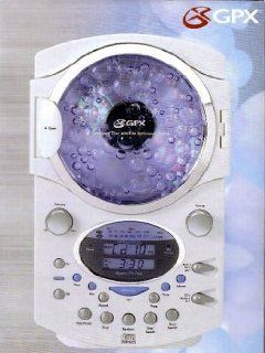 GPX Bathroom CD Clock Radio: Electronics