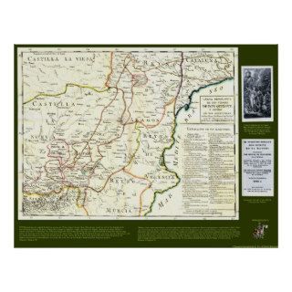 Don Quixote Route Map   Cervantes Print