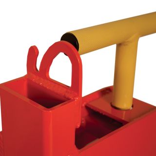 Load-Quip Aluminum Bucket Forks — 1400-Lb. Capacity, Orange, Model# 29211784  Bucket Accessories