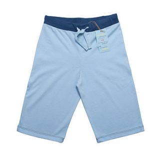 boy's sky blue baggy shorts by monkey + bob