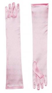 Forum Novelties Women's Long Satin Costume Gloves, Pink, One Size: Clothing