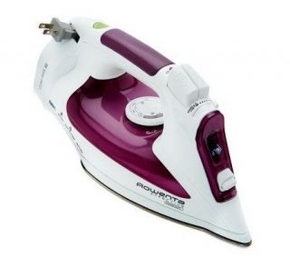 Rowenta 1500W Steam Iron with Cord Reel and Microsteam Soleplate —