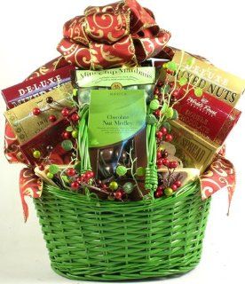 Christmas Gourmet  Holiday Gift Basket of Gourmet Foods : Gourmet Snacks And Hors Doeuvres Gifts : Grocery & Gourmet Food