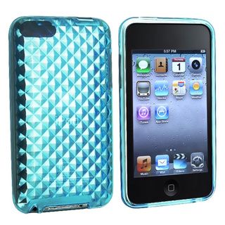 Eforcity Clear Blue Diamond TPU Rubber Case for iPod Touch Gen 2/3 Eforcity Cases