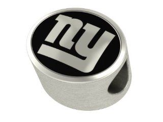 New York Giants NFL Jewelry and Bead Fits Most European Style Bracelets. High Quality Bead in Stock for Immediate Shipping Bead Charms Jewelry
