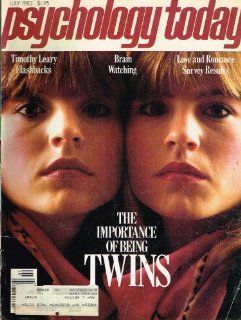 Psychology Today Magazine (The Importance of Being Twins, Timothy Leary Flashbacks, Brain Watching, Love and Romance Survey Results/ VOLUME 17, NO. 7) [Single Issue] July 1983 : Other Products : Everything Else