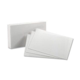 Oxford Index Cards, White, Blank, 5 x 8, 100 Pack : Index Card Supplies : Office Products