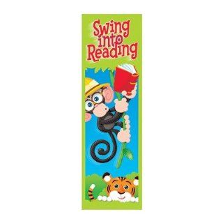 Swing into Reading (Monkey Mischief) Bookmarks : Themed Classroom Displays And Decoration : Office Products