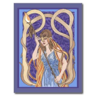 Owl Eyed Athena 3 Postcard