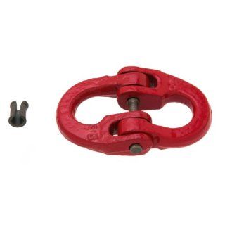 Campbell 5772015 System 8 Grade 80 Quik Alloy Coupling Link, Painted Red, 7/32" Trade, 2 11/32" Diameter, 72300 lbs Load Capacity Pulling And Lifting Chain Links