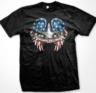 Freedom Isn't Free Mens T shirt, United States Wings Of Freedom Men's Shirt: Clothing