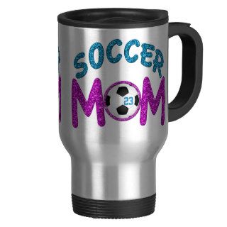 Personalized Soccer Travel Mug Your Jersey NUMBER