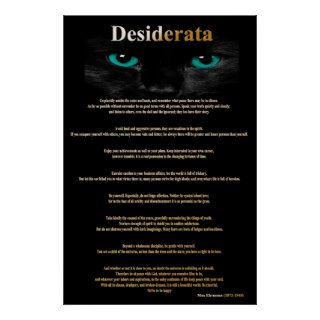 Desiderata Cat Eyes 2 Posters