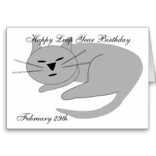 Leap Year Birthday Card